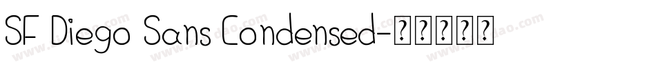 SF Diego Sans Condensed字体转换